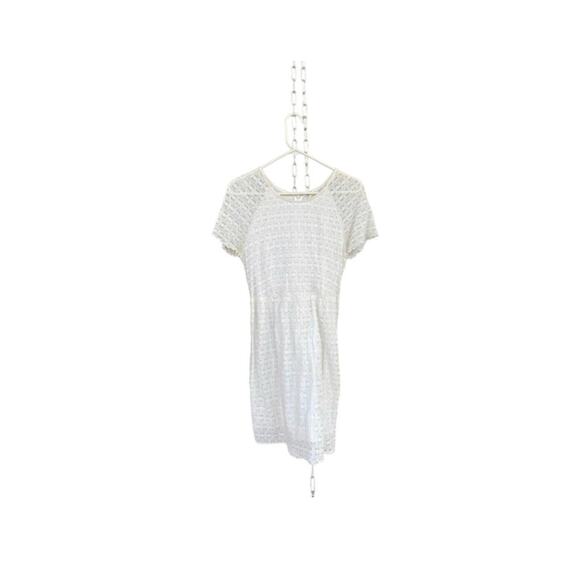 Free People Size 10 Creamy White Lace Knee Length Dress - Picture 11 of 13